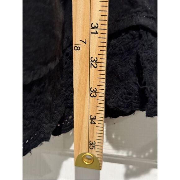 O’Neill Black Cotton Bodhi Eyelet Lace Boho Mini Dress Size Small - Picture 9 of 13